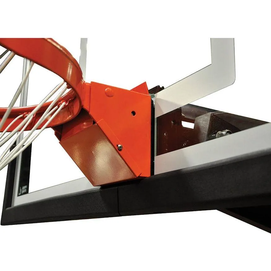 Jaypro Titan Basketball System Adjustable Series 6 in.x 6 in. Pole with 4 ft. Offset 72 in. Backboard CV664A