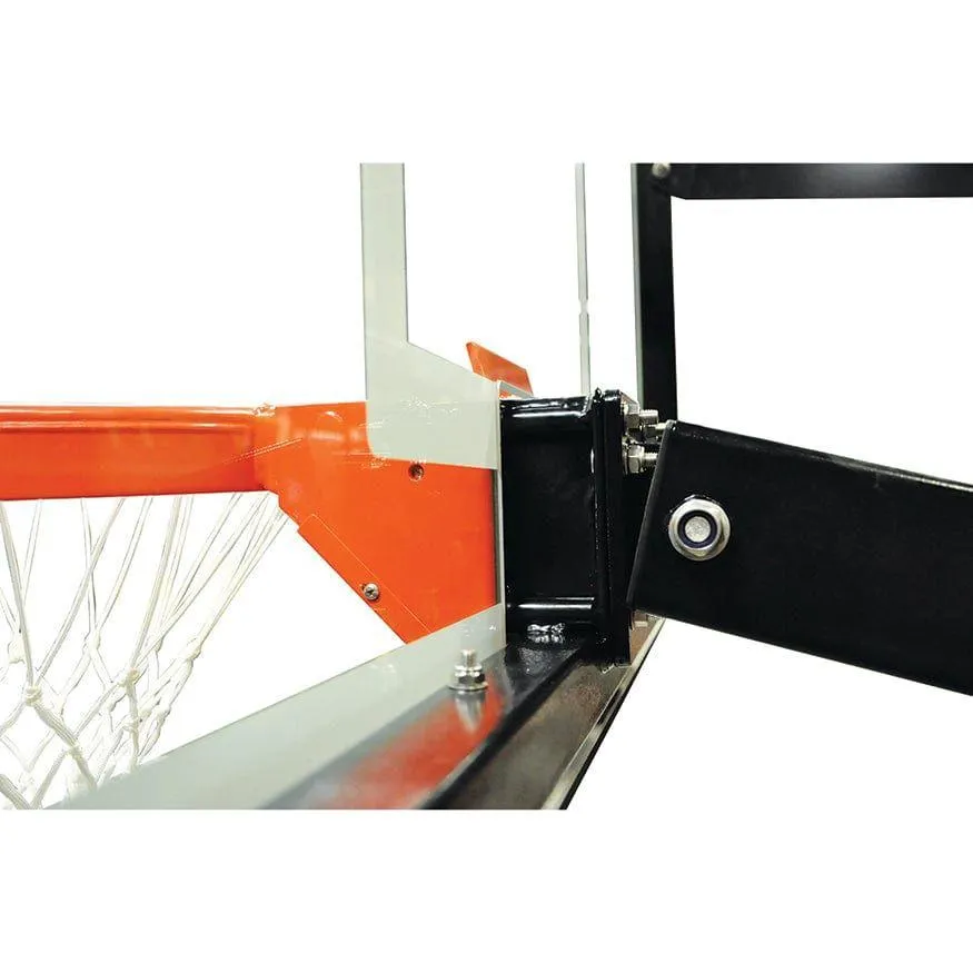 Jaypro Titan Basketball System Adjustable Series 6 in.x 6 in. Pole with 4 ft. Offset 72 in. Backboard CV664A