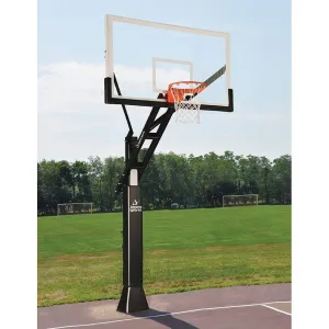 Jaypro Titan Basketball System Adjustable Series 6 in.x 6 in. Pole with 4 ft. Offset 72 in. Backboard CVAC66