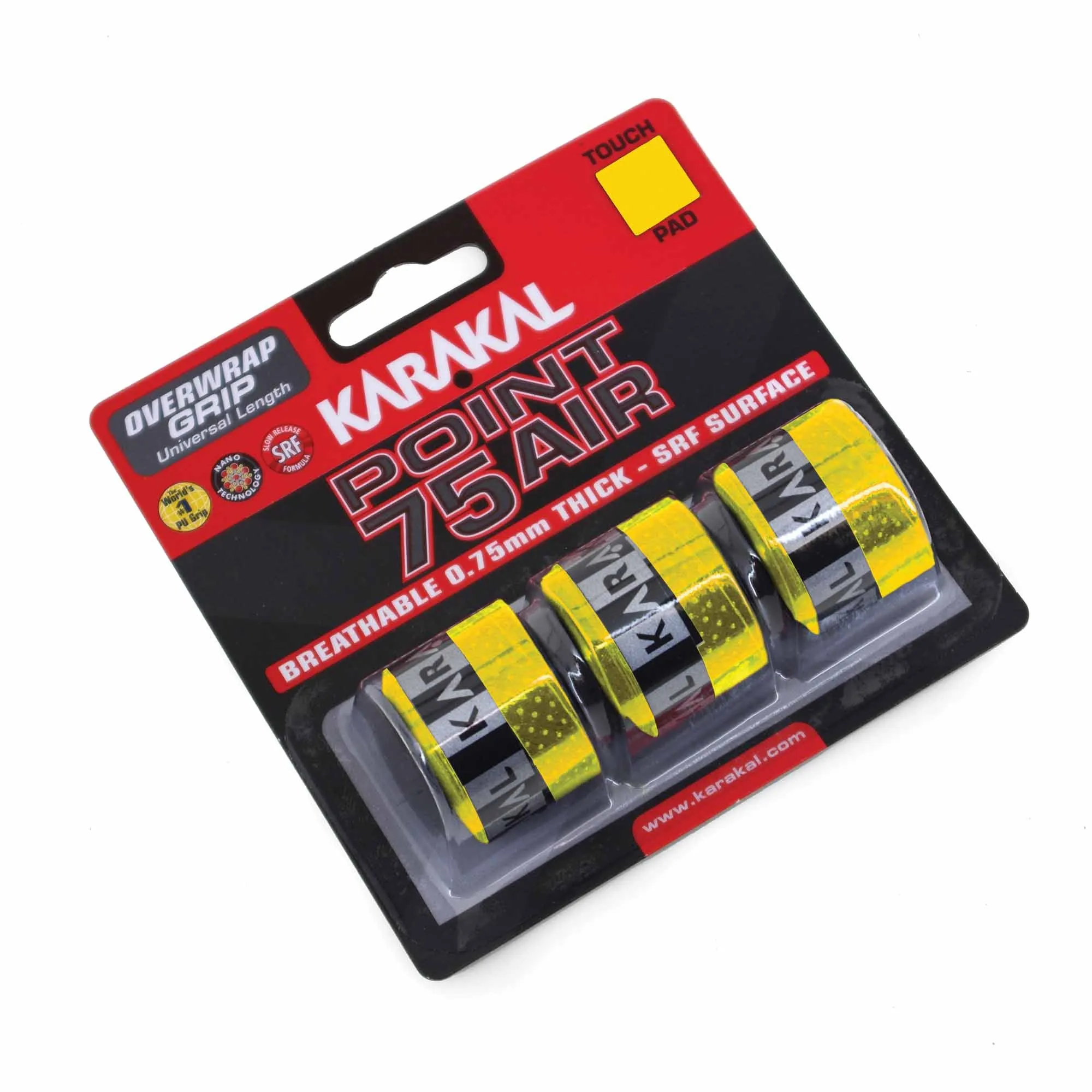 Karakal Point 75 Air Overwrap Grip - Pack of 3