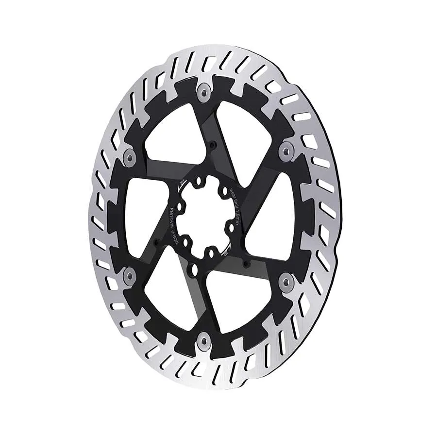 Magura MDR-P Disc Brake Rotor - 203mm 6-Bolt For eBike Silver/Black