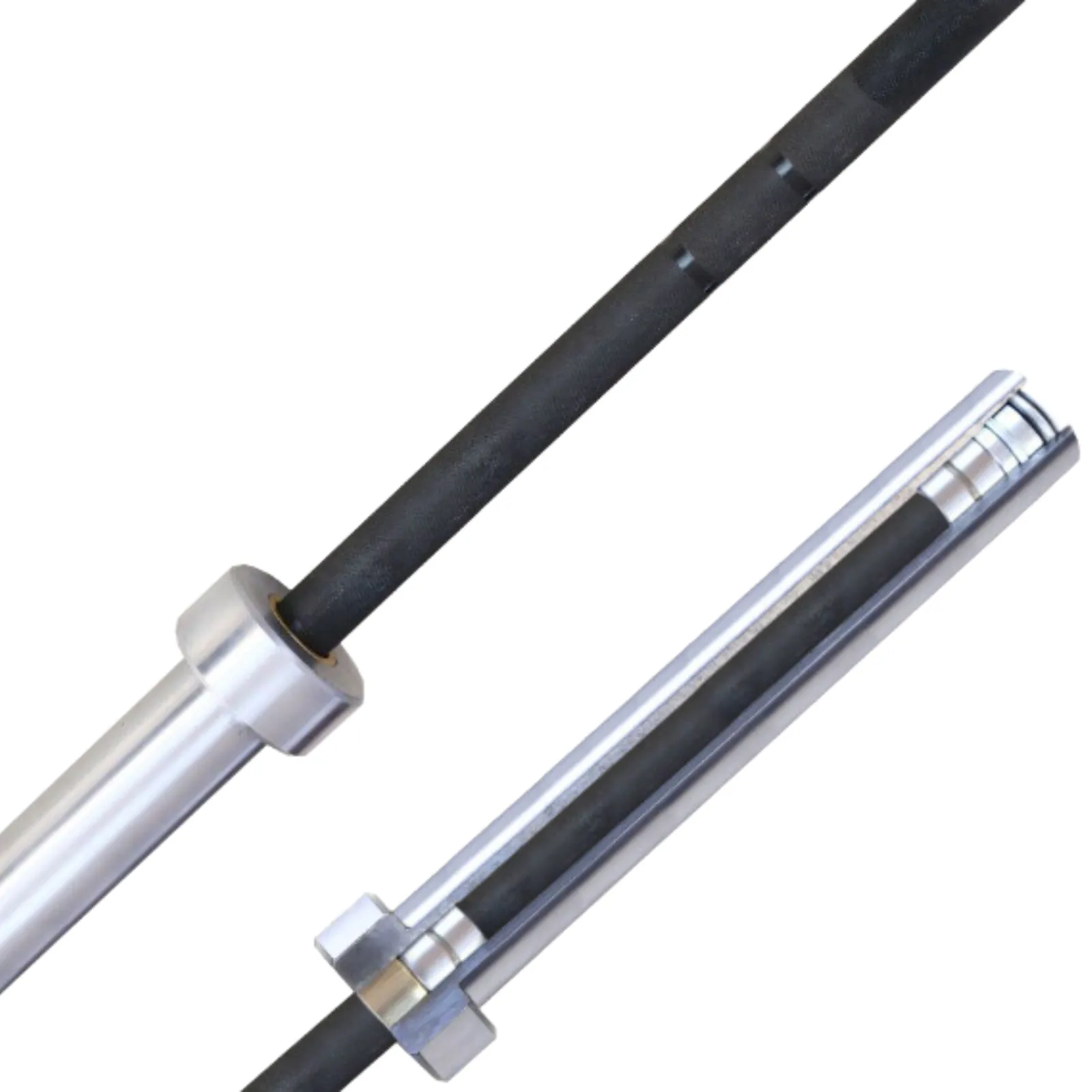 Morgan 15kg Ladies Black Chrome Olympic Barbell - 600kg Max Capacity