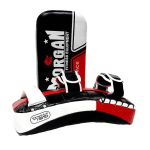 Morgan Endurance Gel Leather Curved Thai Pads (Pair)