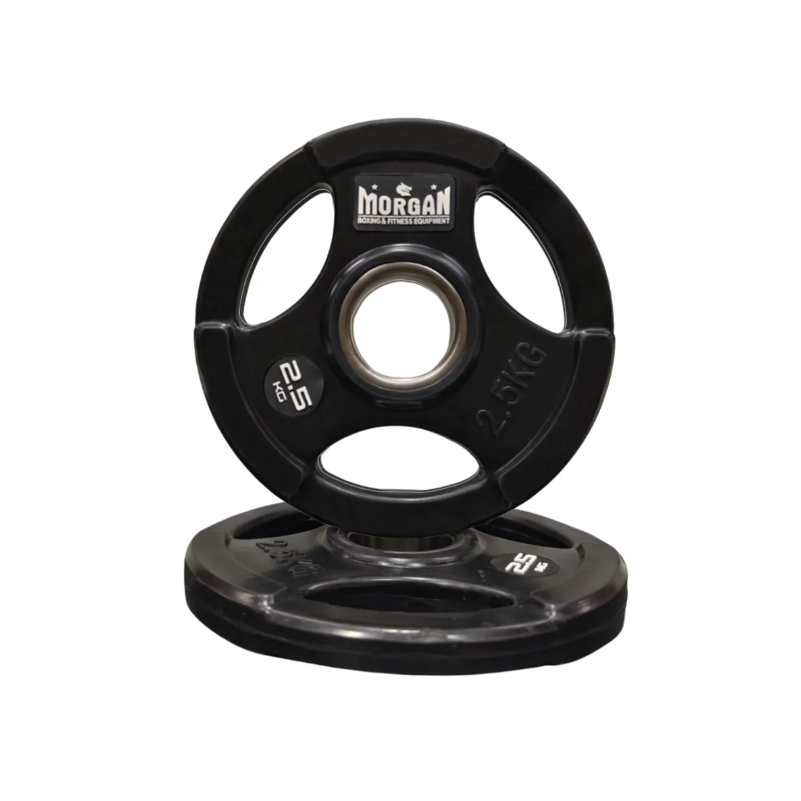 Morgan Tri-Grip Olympic Rubber Weight Plates 1.25-25kg (Pair)