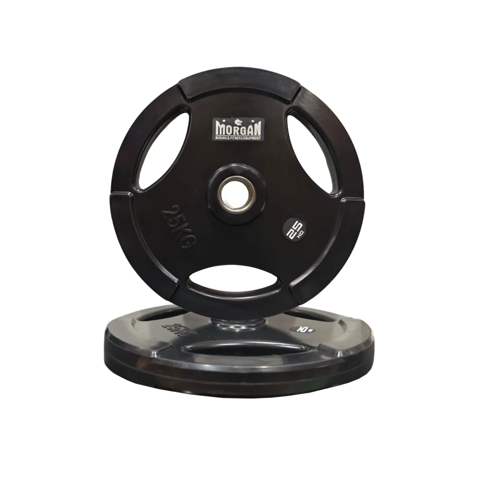 Morgan Tri-Grip Olympic Rubber Weight Plates 1.25-25kg (Pair)