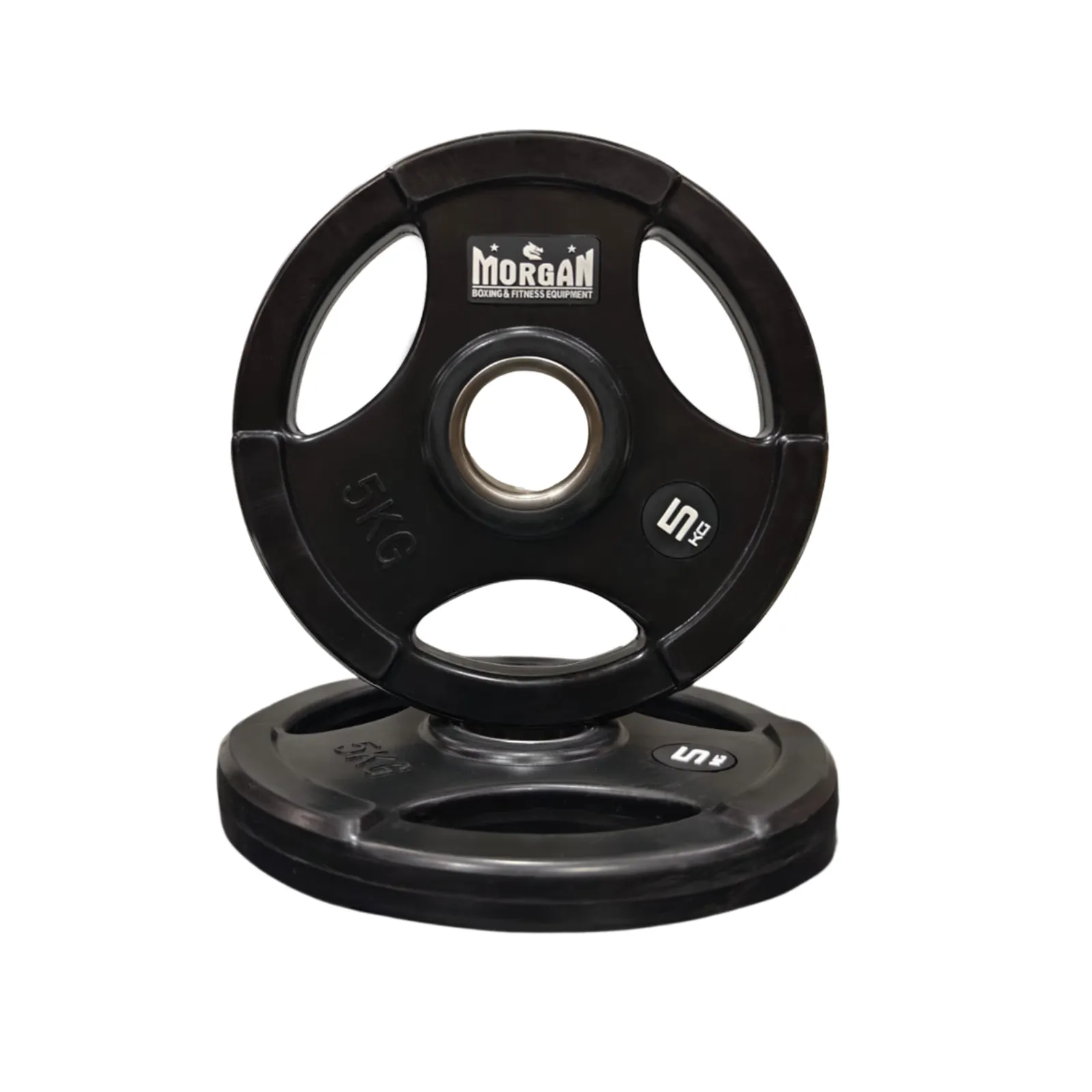 Morgan Tri-Grip Olympic Rubber Weight Plates 1.25-25kg (Pair)