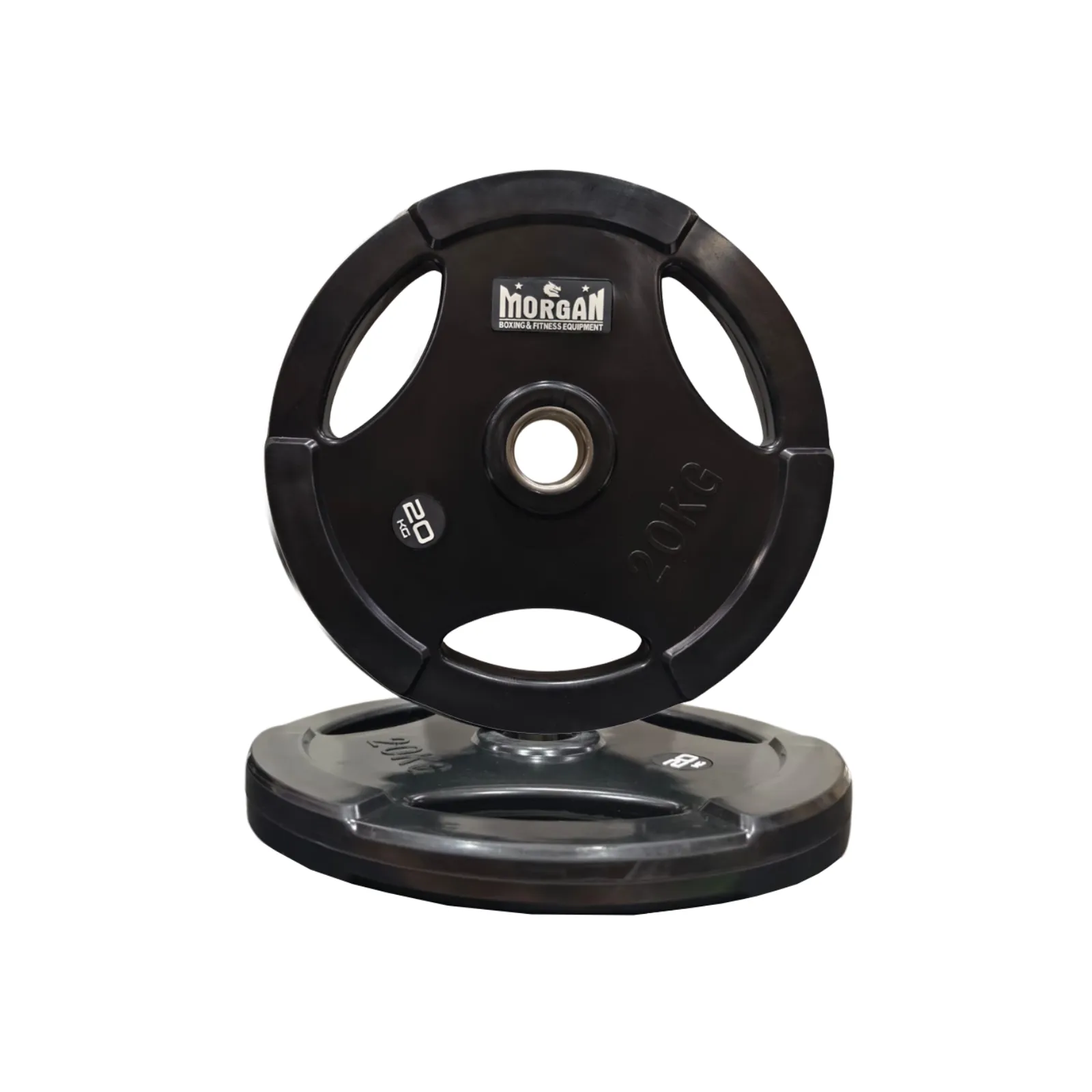 Morgan Tri-Grip Olympic Rubber Weight Plates 1.25-25kg (Pair)