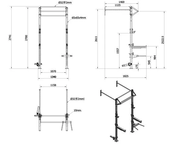 Morgan V2 6 In 1 Assault Wall Rack
