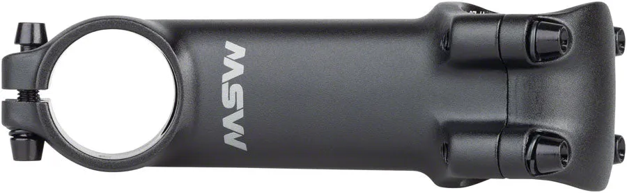 MSW 25 Stem - 100mm 31.8 Clamp  /-25 1-1/8" Aluminum Black