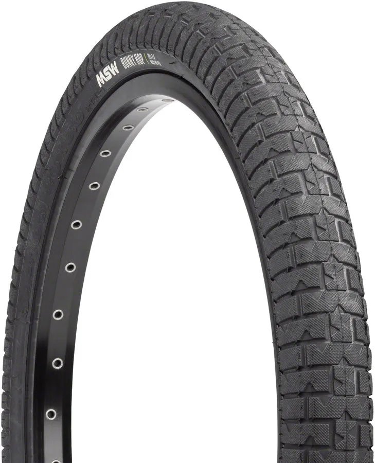 MSW Bunny Hop Tire - 20 x 2.0 Black Folding Wire Bead 33tpi
