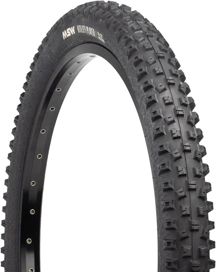 MSW Utility Player Tire - 20 x 2.25 Black Folding Wire Bead 33tpi