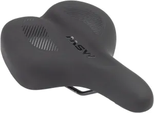 MSW Womens Saddle - Memory Foam Soft Touch Cover Steel Black