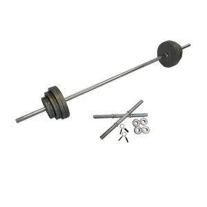 Muscle Motion 48kg Cast Iron Standard Barbell Dumbbell Set