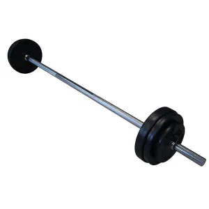 Muscle Motion 7ft Rubber Standard Barbell Package Set