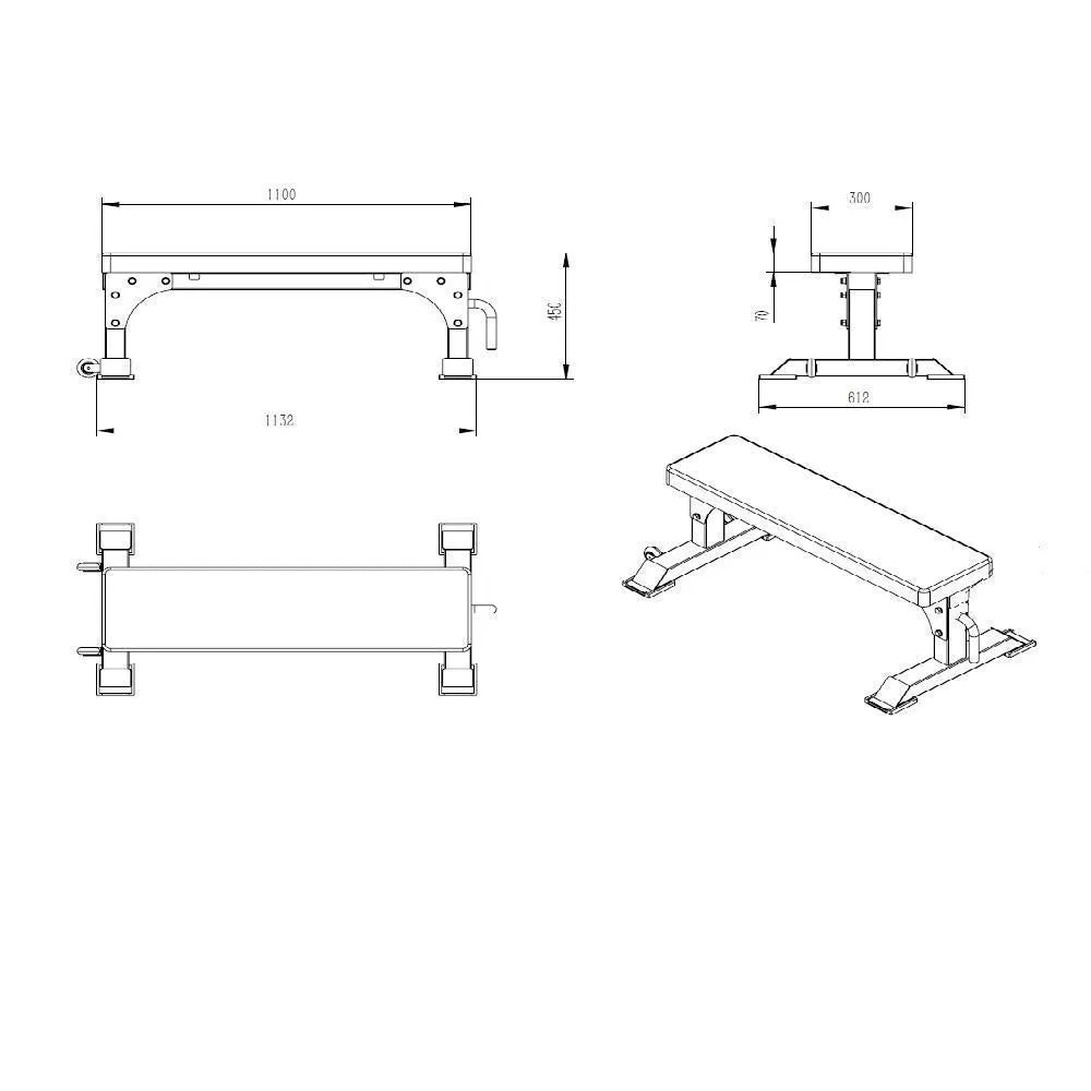 Muscle Motion FB1003 Flat Bench
