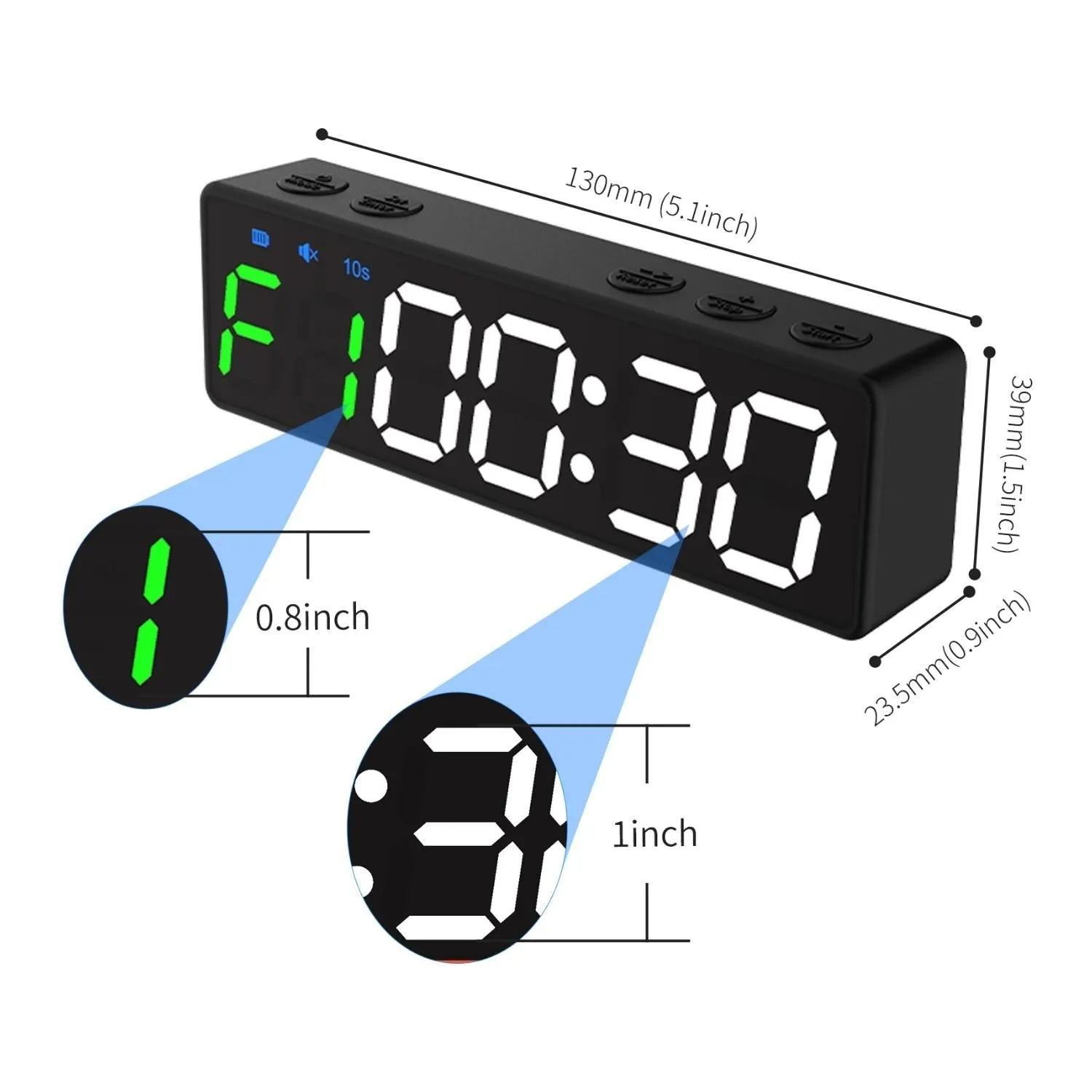 Muscle Motion Magnetic Mini Gym Timer