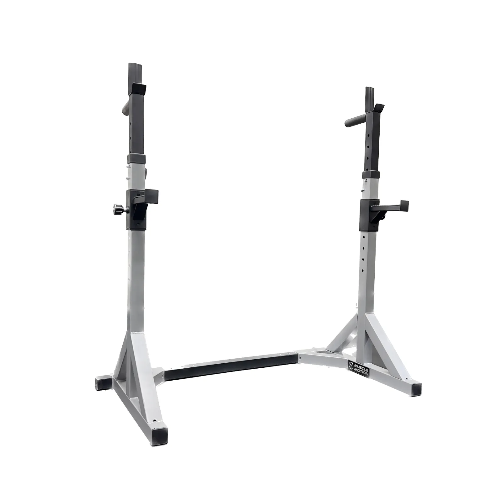 Muscle Motion SST2 Rack Bench Barbell Bumper Weights Squat Press Package