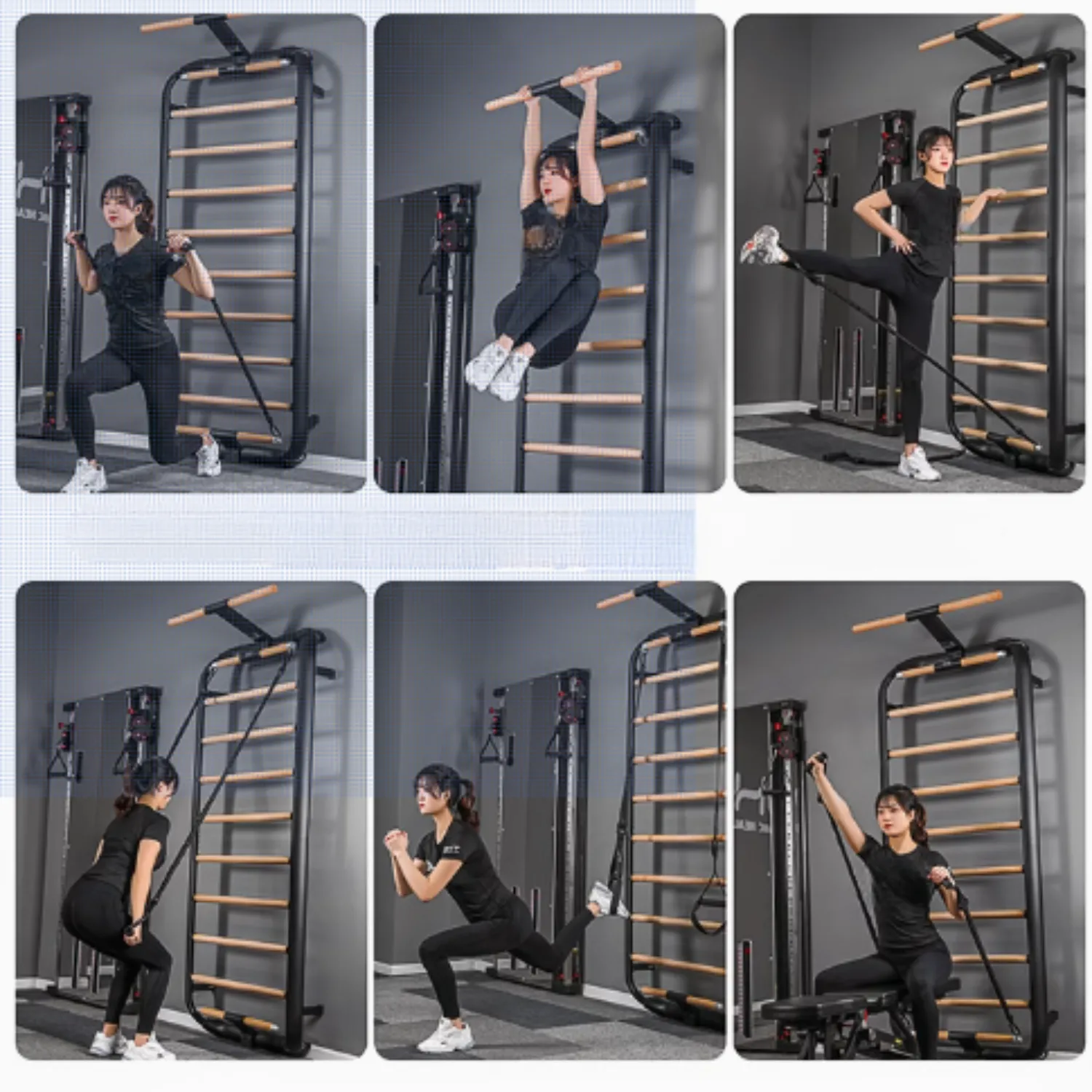 Muscle Motion Wall Mounted Functional Trainer - Single Stack- Lifestyle Series