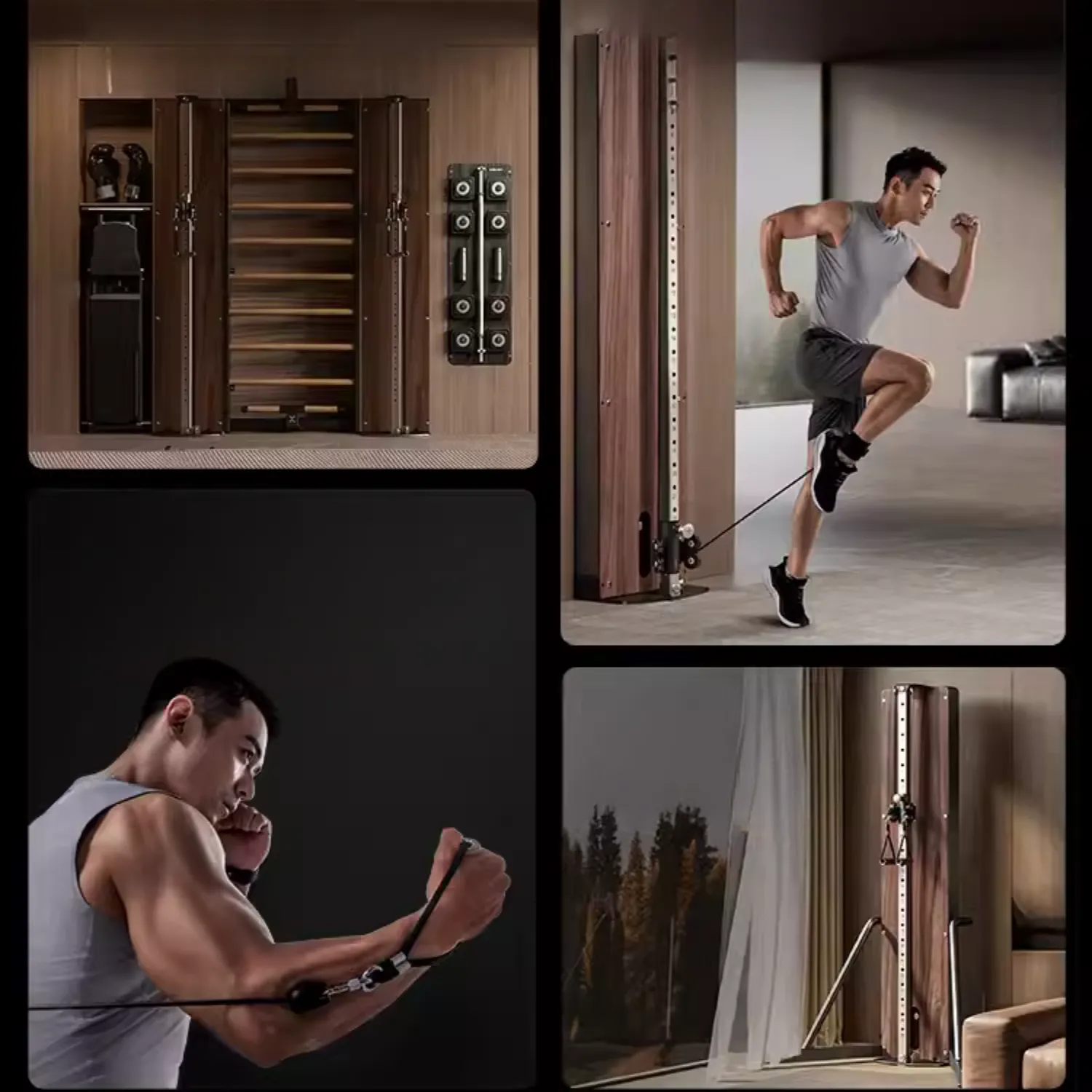 Muscle Motion Wall Mounted Functional Trainer - Single Stack- Lifestyle Series