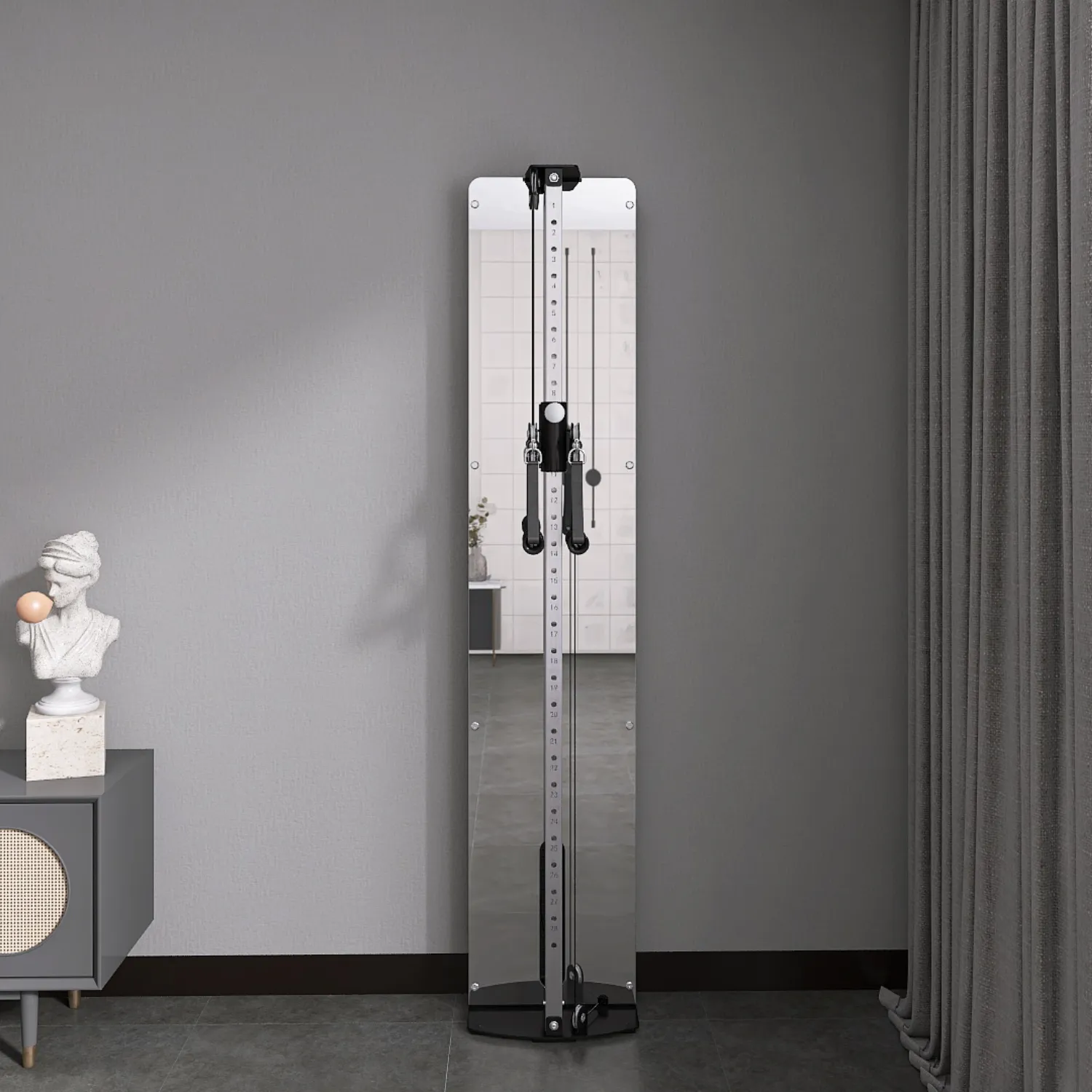 Muscle Motion Wall Mounted Functional Trainer - Single Stack- Lifestyle Series