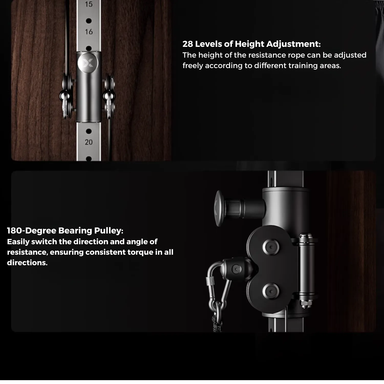 Muscle Motion Wall Mounted Functional Trainer - Single Stack- Lifestyle Series