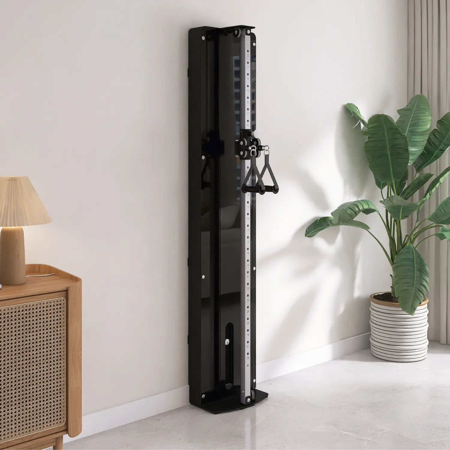 Muscle Motion Wall Mounted Functional Trainer - Single Stack- Lifestyle Series