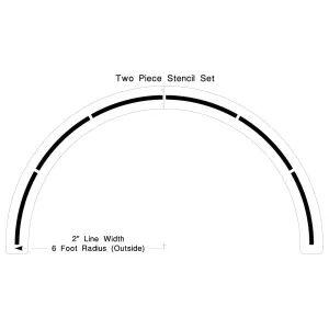Newstripe Basketball 6 Center Circle Stencil 10003149