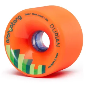 Orangatang Durian 75mm 80a Longboard Skateboard Wheels - Orange
