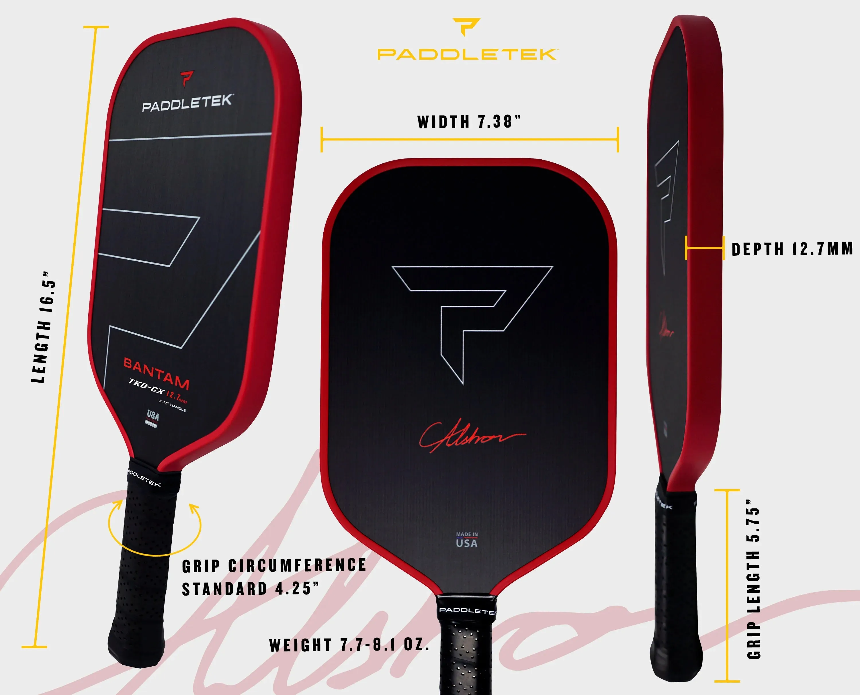 Paddletek Tempest TKO-CX 14.3mm Pickleball Paddle