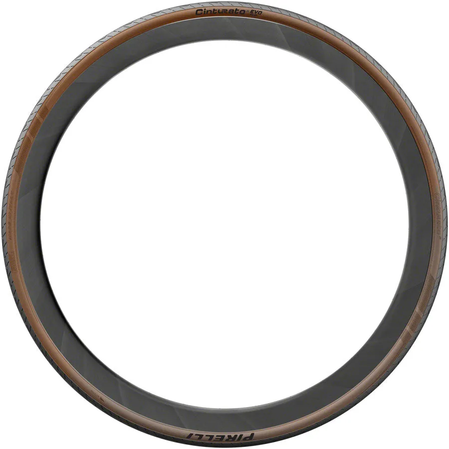Pirelli Cinturato EVO TLR Tire - 700 x 28 Tubeless Folding Classic Tan TechWall Road SmartEvo AS