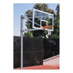 Porter 72 x 42 Glass Ultimate Outdoor Fixed Height Basketball Hoop 16675