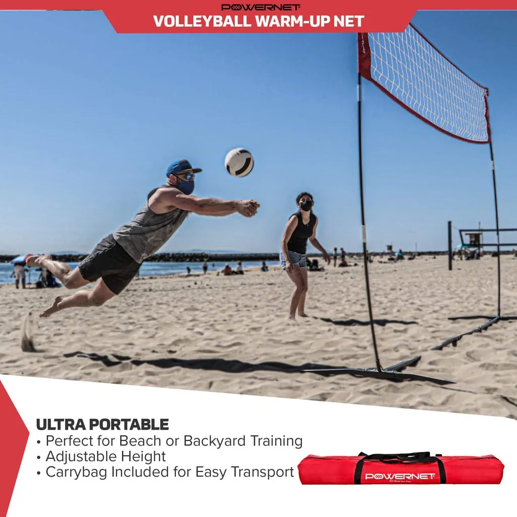 Powernet Freestanding Volleyball Warm Up Net 1178