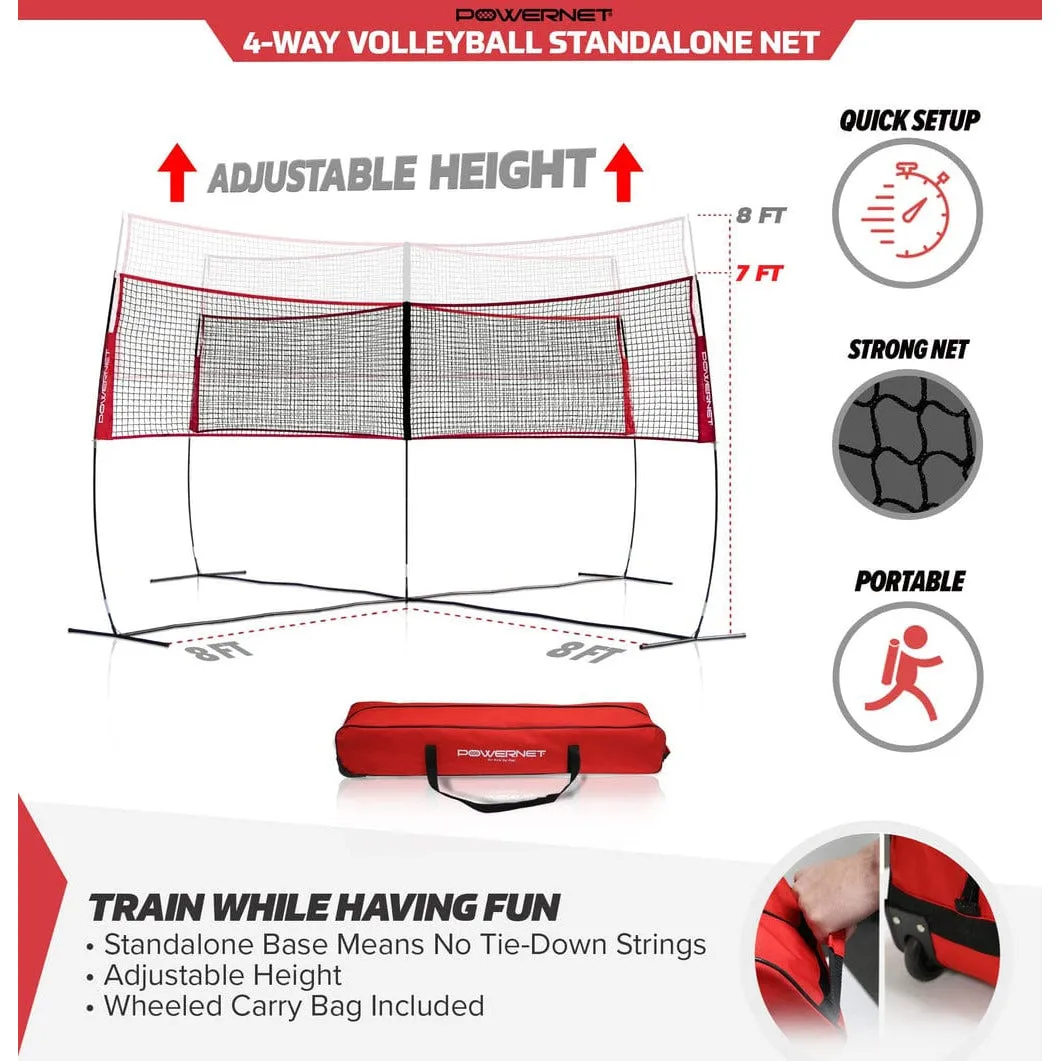 Powernet Volleyball Four Square Net