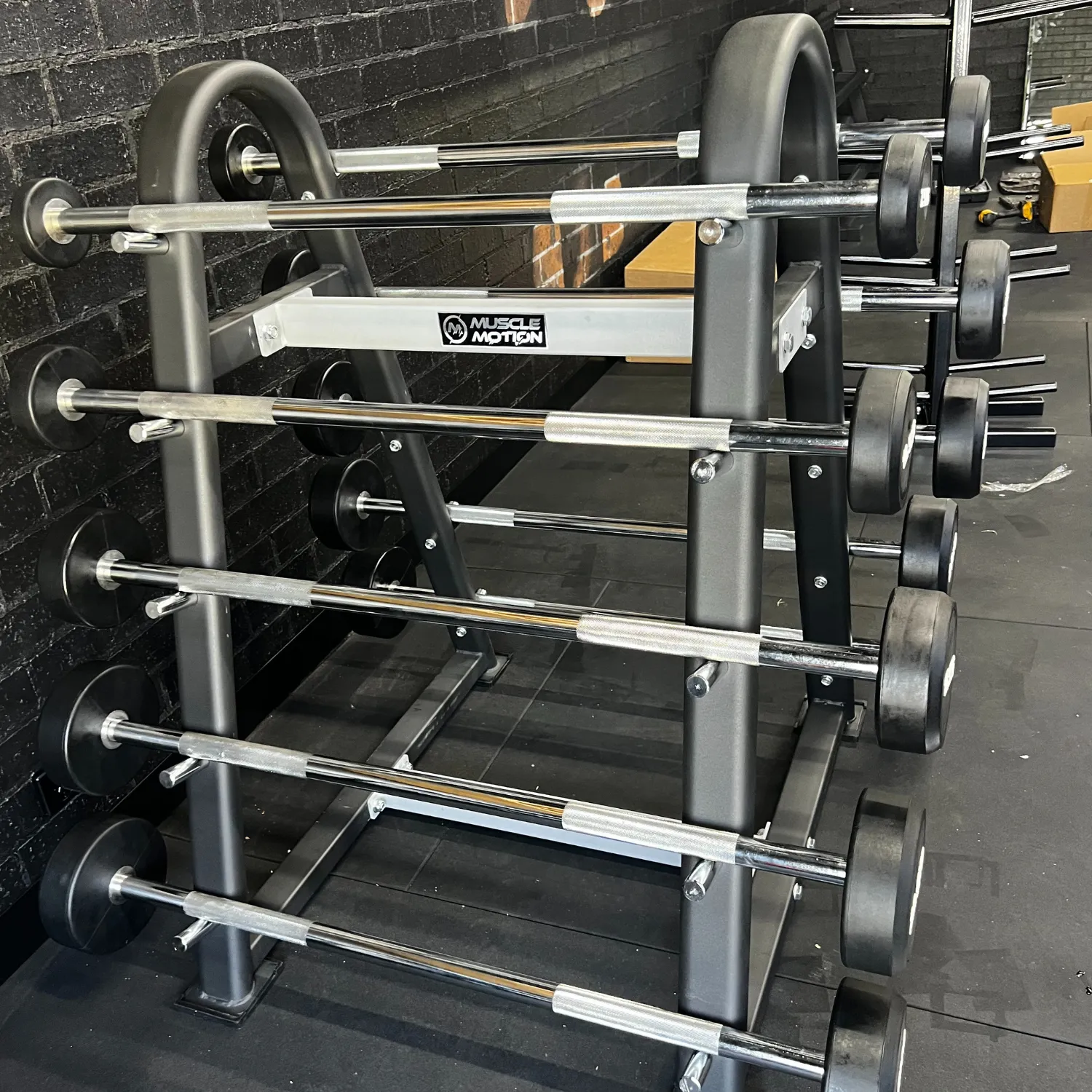 PU Fixed Straight Barbell Set 7.5kg - 30kg   Rack