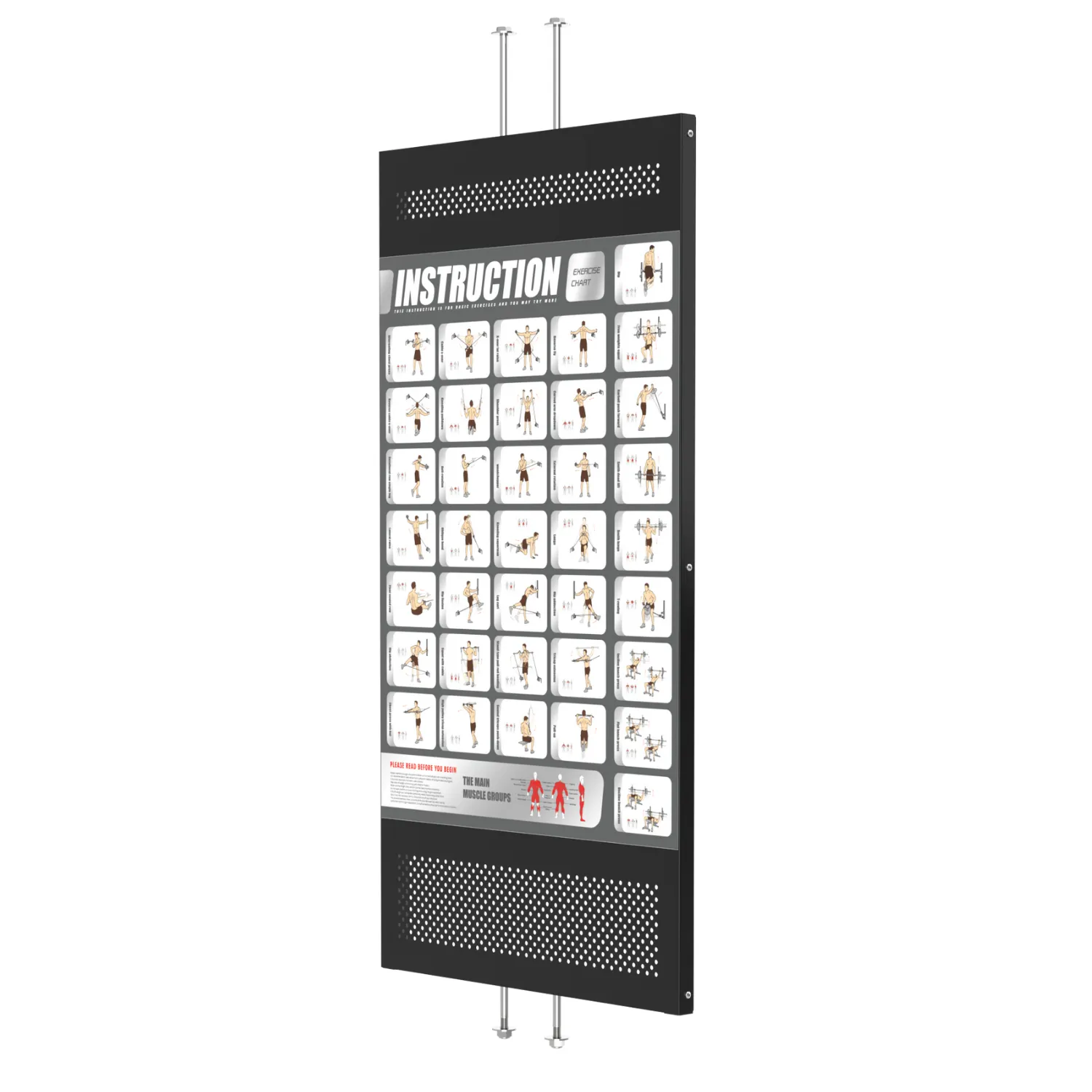 Rapid Motion Metal Exercise illustrator board (FT1008)