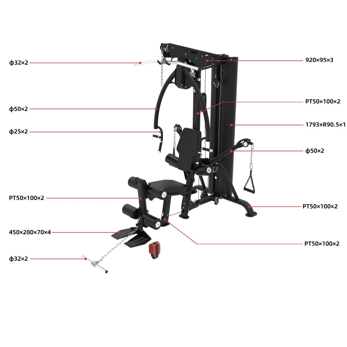 Rapid Motion MHG1002 Multi Gym - Light Commercial