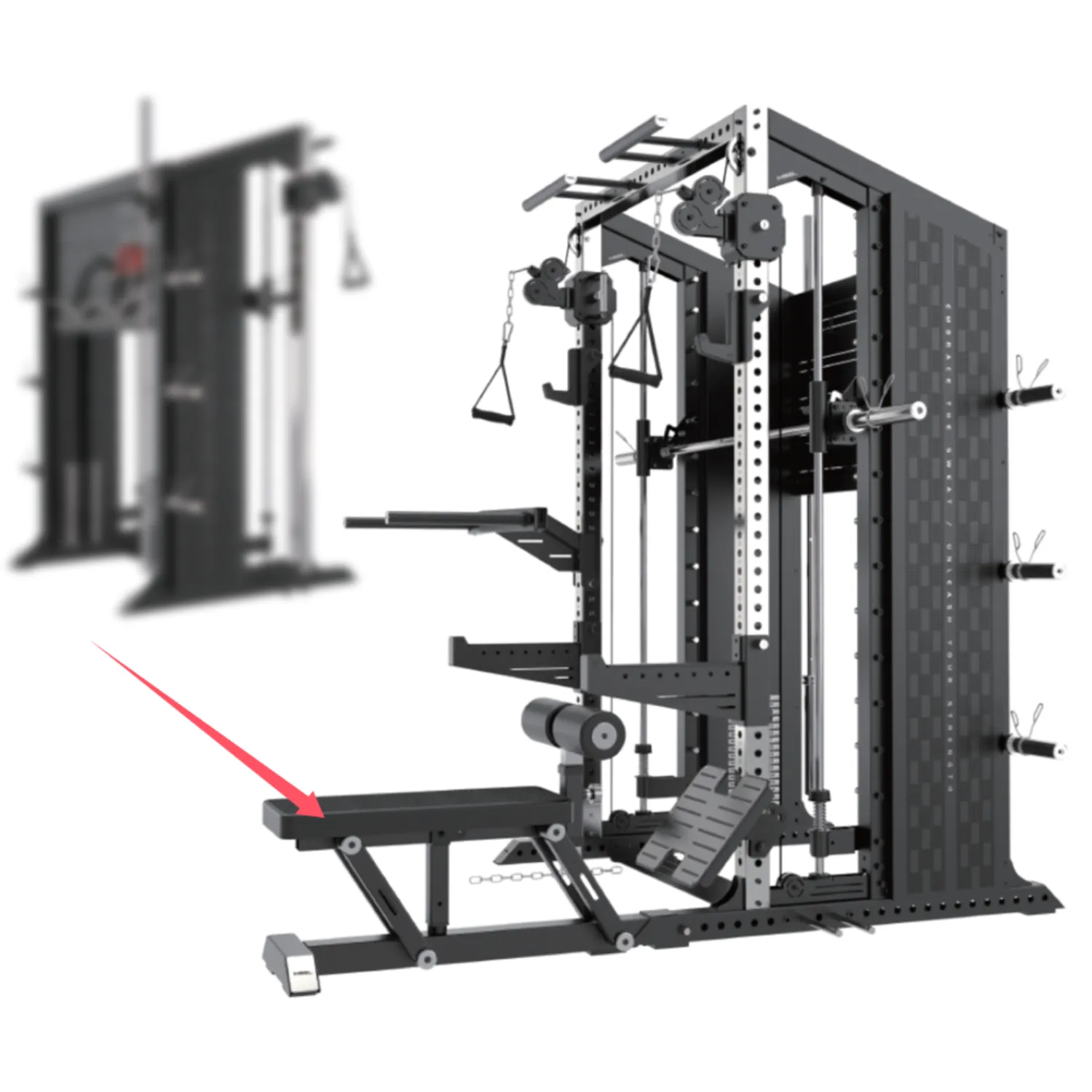 Rapid Motion Seated Row/Lat Pull Down Bench For RM7 & RM9