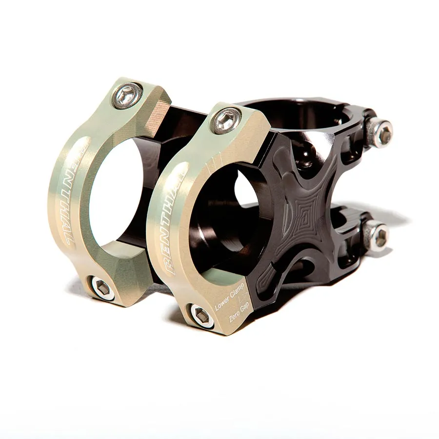 Renthal Apex Stem - 50mm 31.8 Clamp  /-6 1 1/8" Aluminum Black/Gold