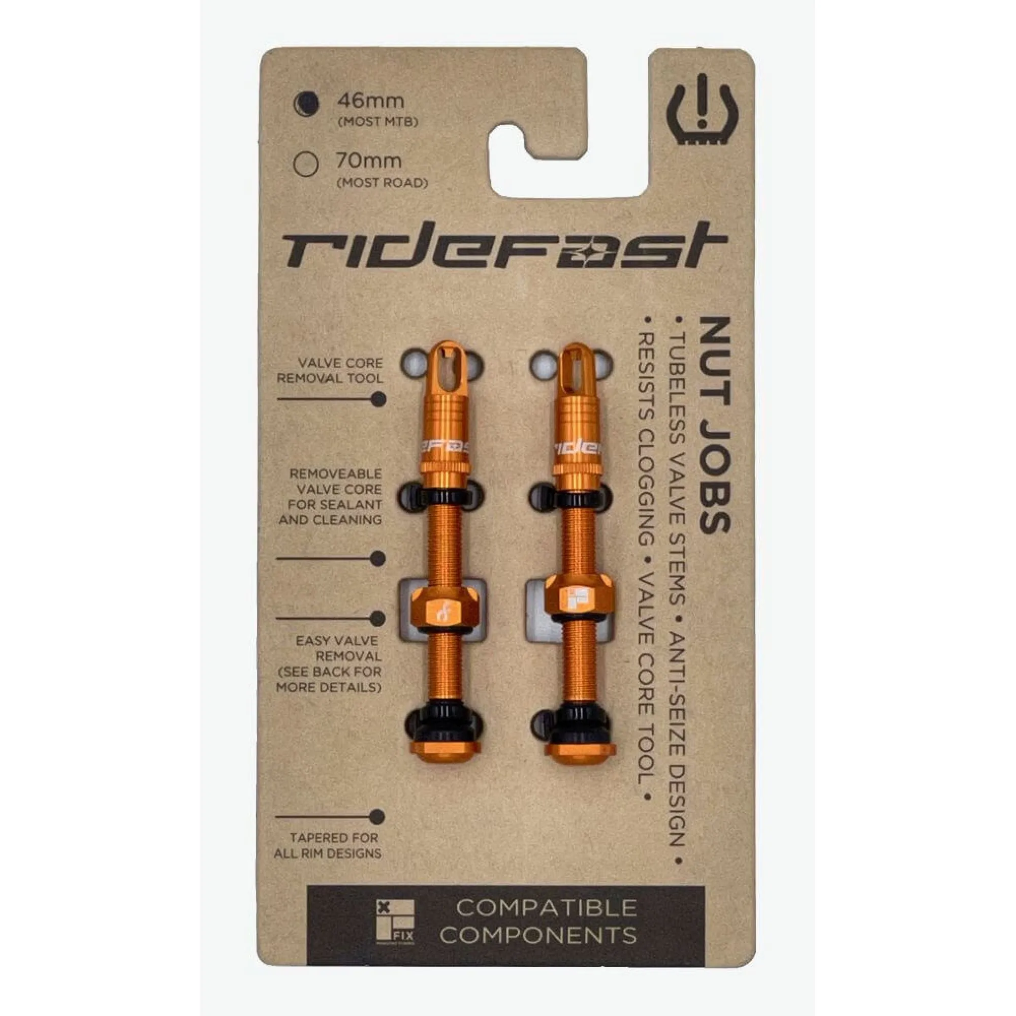 RideFast Nut Jobs Valve Set