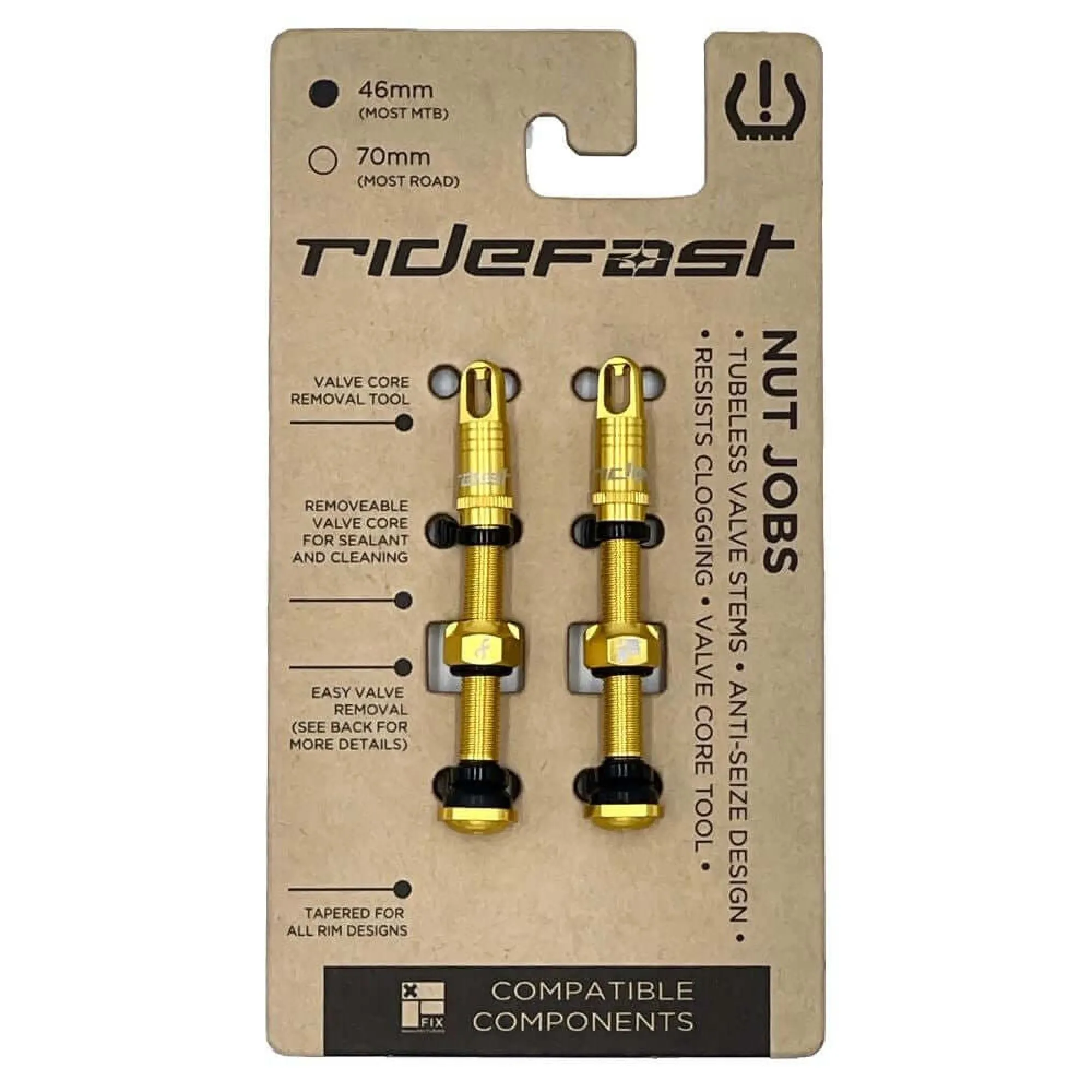 RideFast Nut Jobs Valve Set
