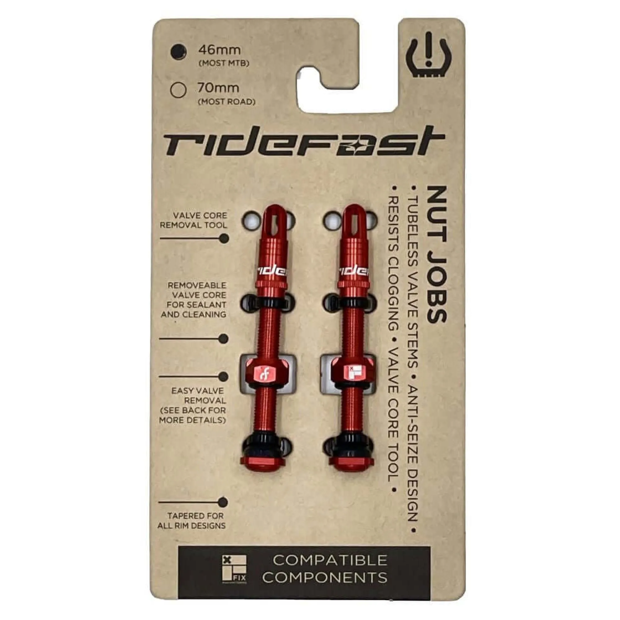 RideFast Nut Jobs Valve Set