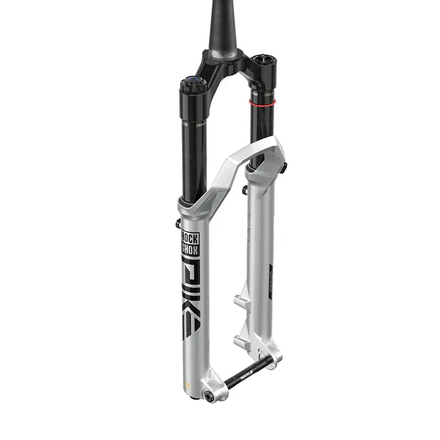 RockShox Pike Ultimate C2 Suspension Fork 29 DebonAir  W/ButterCups 130mm 1-1/8-1.5 15x110mm TA Rake: 44mm Silver