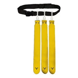 RockSolid Popper Flag Football Belts - Yellow (3 FLAGS PER BELT)