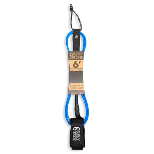 Slater Designs Comp Surfboard Leash - 6'/Blue/Black