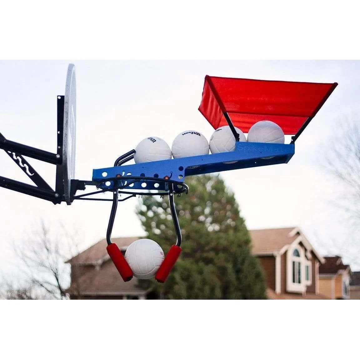SpikeMate Volleyball Hitting Training System with Practice Net