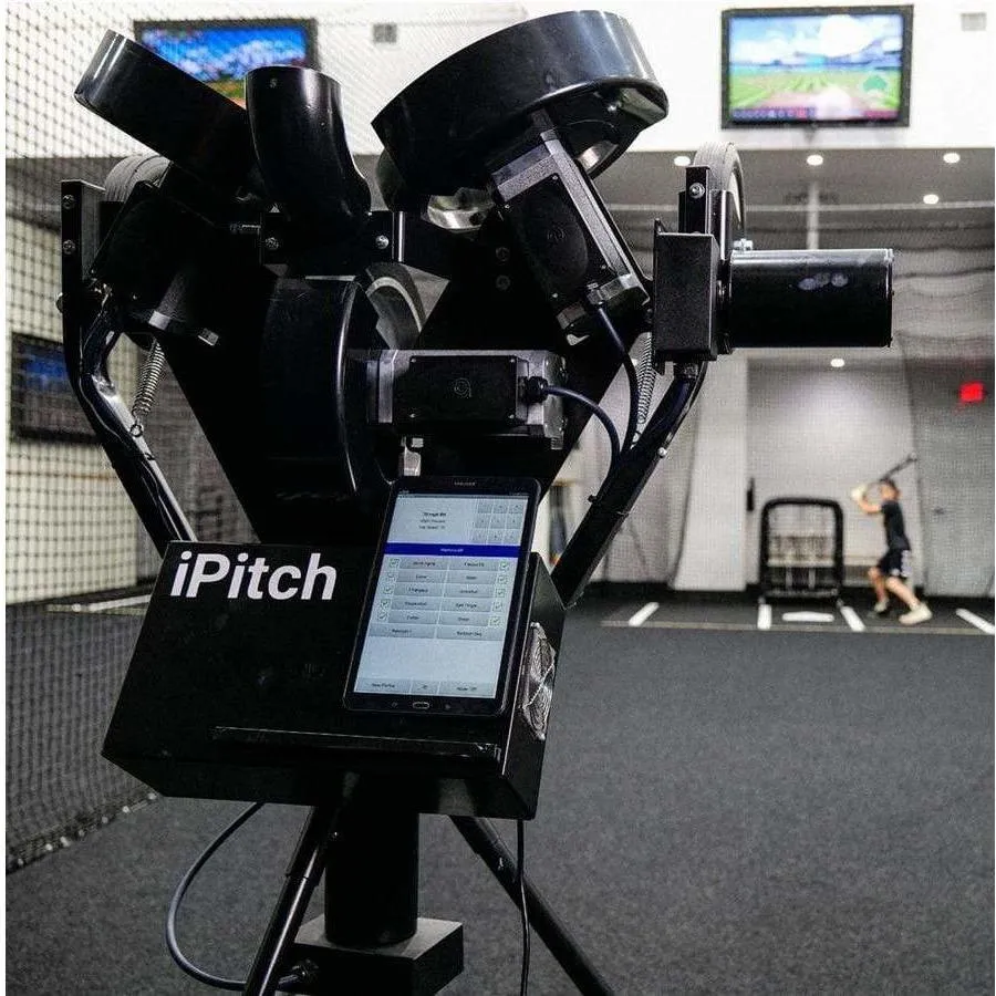 Spinball iPitch Smart Baseball & BB-XL 3 Wheel Pitching Machine IPC3