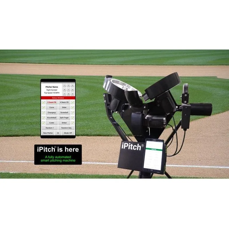 Spinball iPitch Smart Softball 3 Wheel Pitching Machine IPSB