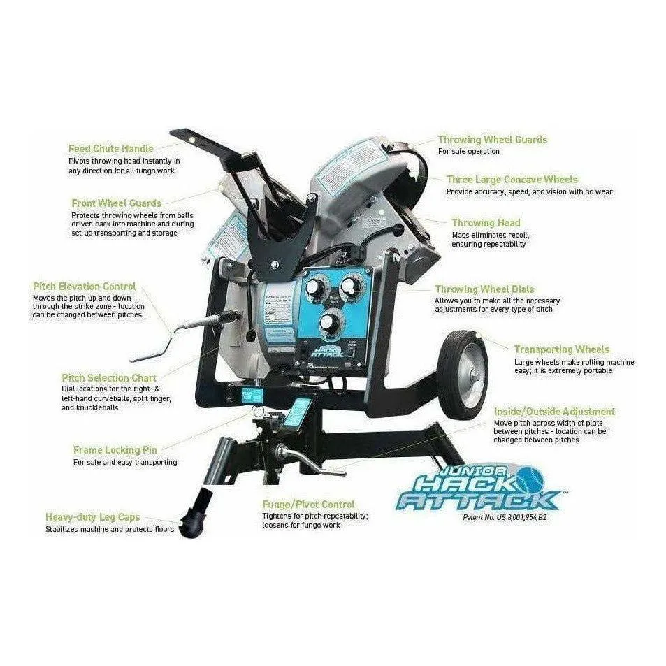 Sports Attack Junior Hack Attack Softball Pitching Machine