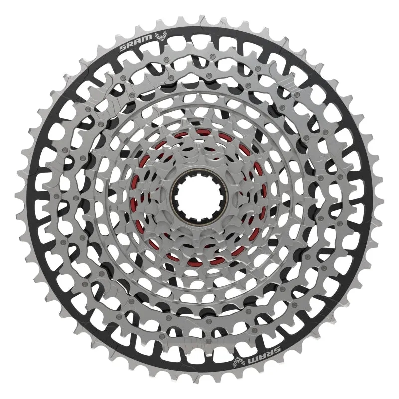 SRAM XX Eagle T-Type XS-1297 Cassette - 12-Speed 10-52t For XD Driver Silver/BLK