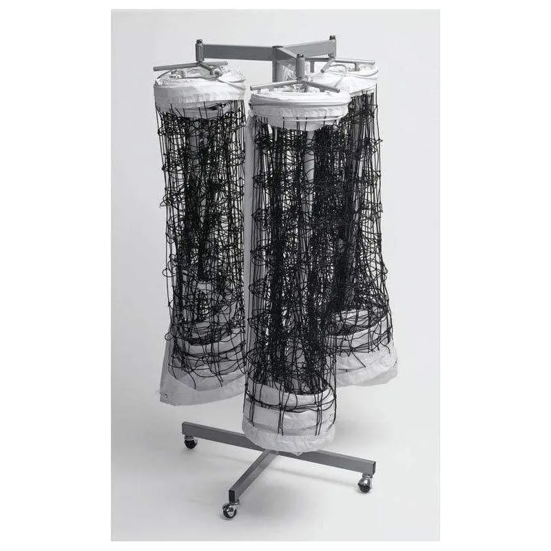 Tandem Triple Volleyball Net Storage Rack TSTRIPLENET